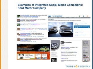 Examples of Integrated Social Media Campaigns: Ford Motor Company 