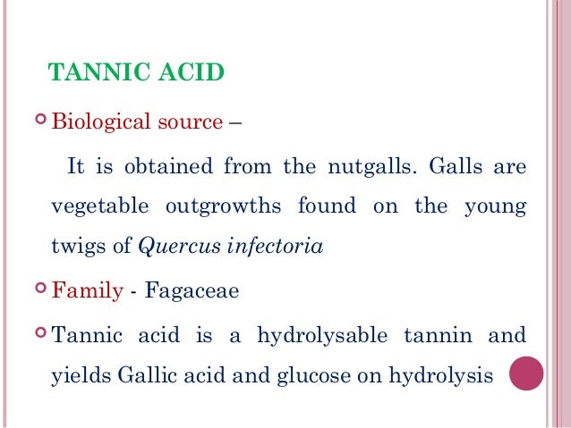 tannins acid gallic astringent tannin
