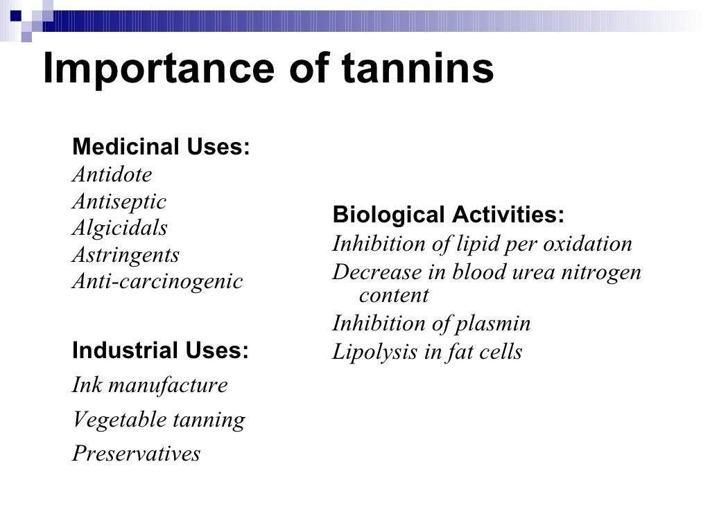 Tannins