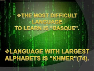 The World Languages