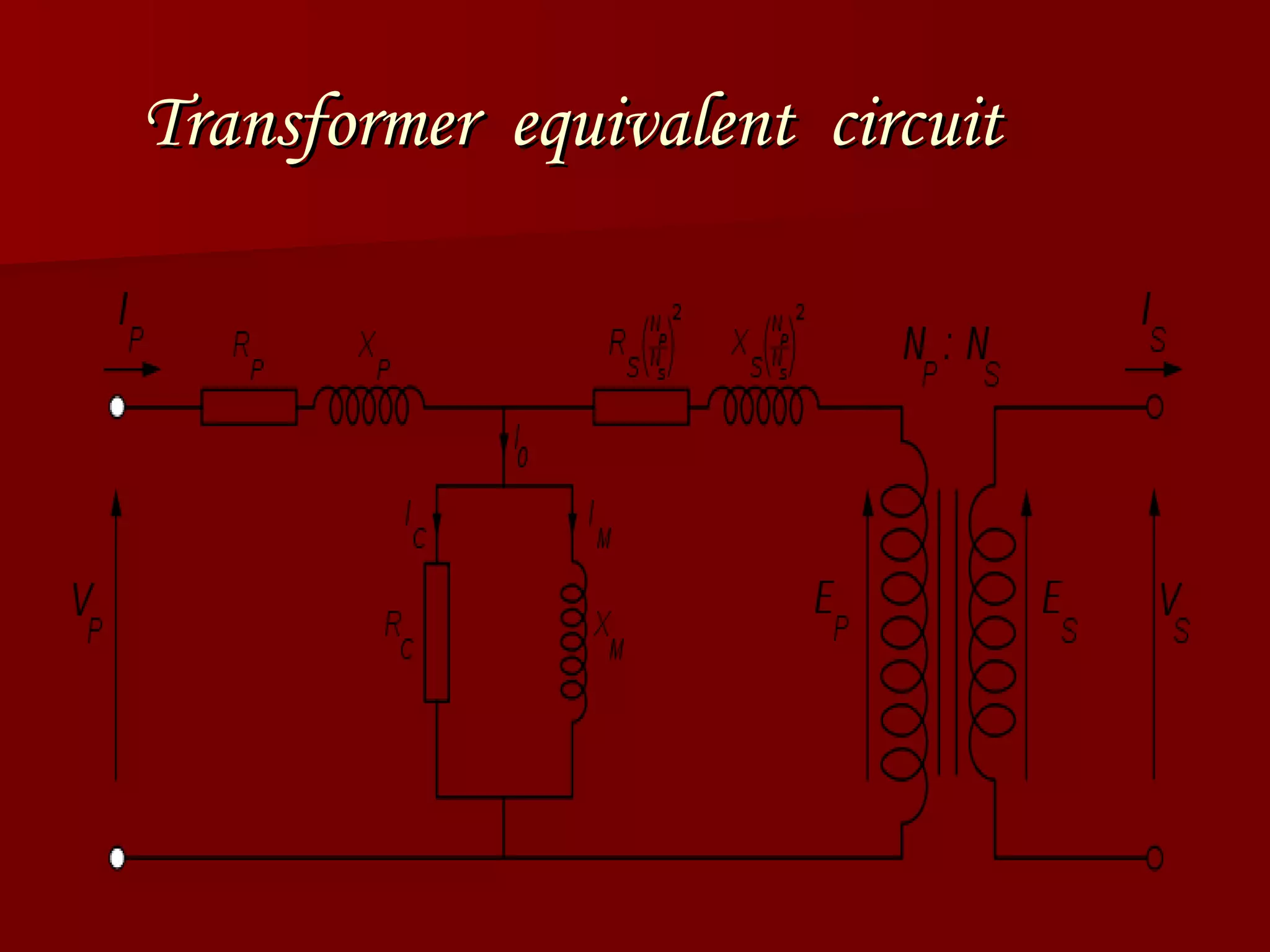 Transformer  equivalent  circuit 