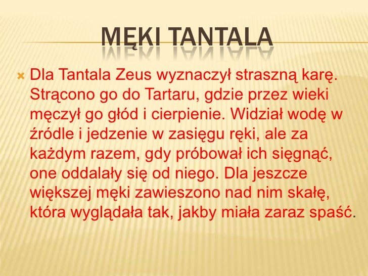 męki Tantala