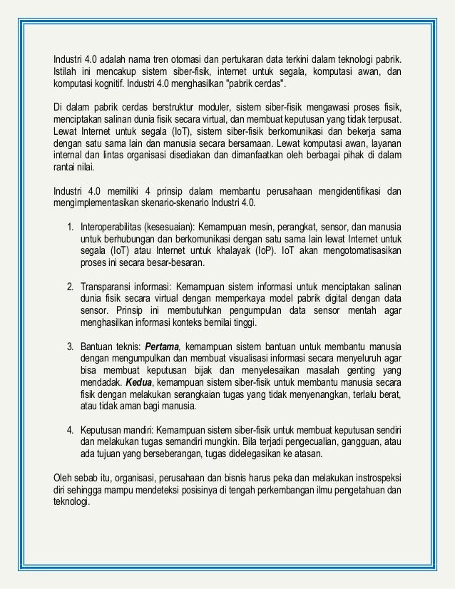 Tantangan Di Era Revolusi Industri 4 0 Dan Implementasi Kebijakan Pem