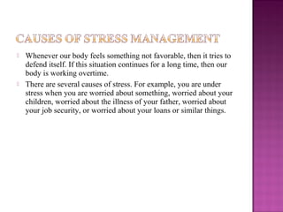 stress management 