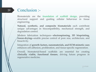 “BIOMATERIALS”- USED IN TISSUE ENGINEERING | PPTX