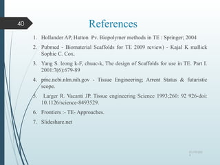 “BIOMATERIALS”- USED IN TISSUE ENGINEERING | PPTX