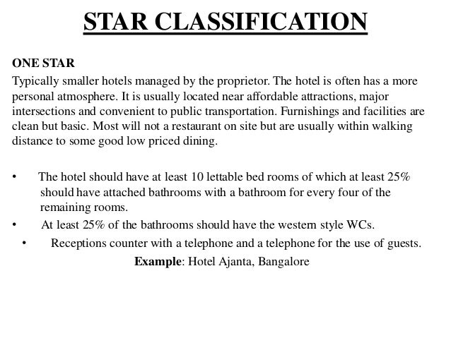 Star Hotel Rating Criteria In India Star Hotel Rating Criteria In India