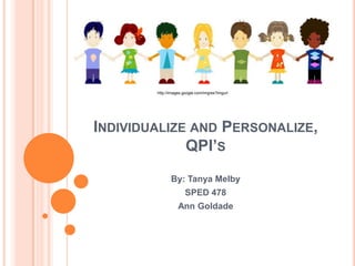 Individualize and Personalize, QPI’s http://images.google.com/imgres?imgurl By: Tanya Melby SPED 478 Ann Goldade 