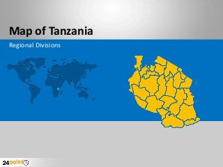 Map of Tanzania
Regional Divisions
 