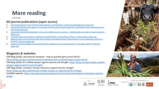 Smallholder dairy development and environmental impacts in Tanzania