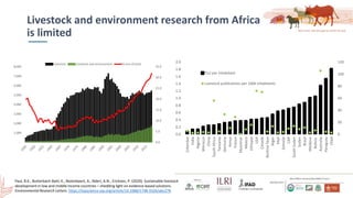 Smallholder dairy development and environmental impacts in Tanzania