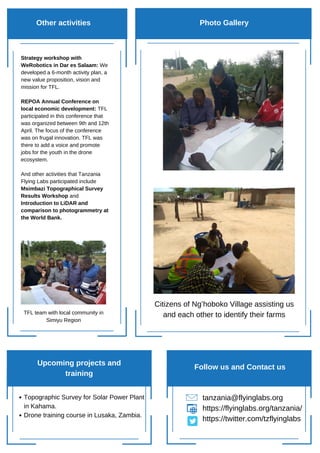 Tanzania Flying Labs Newsletter 2019