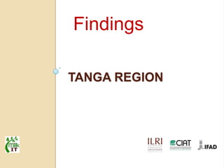 Tanzania dairy value chain development: Pre site selection scoping study