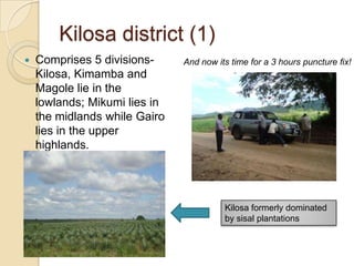 Tanzania dairy value chain development: Pre site selection scoping study