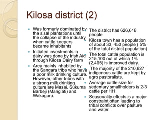 Tanzania dairy value chain development: Pre site selection scoping study