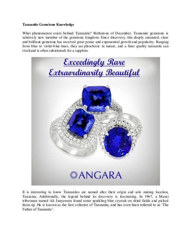 Tanzanite gemstone knowledge