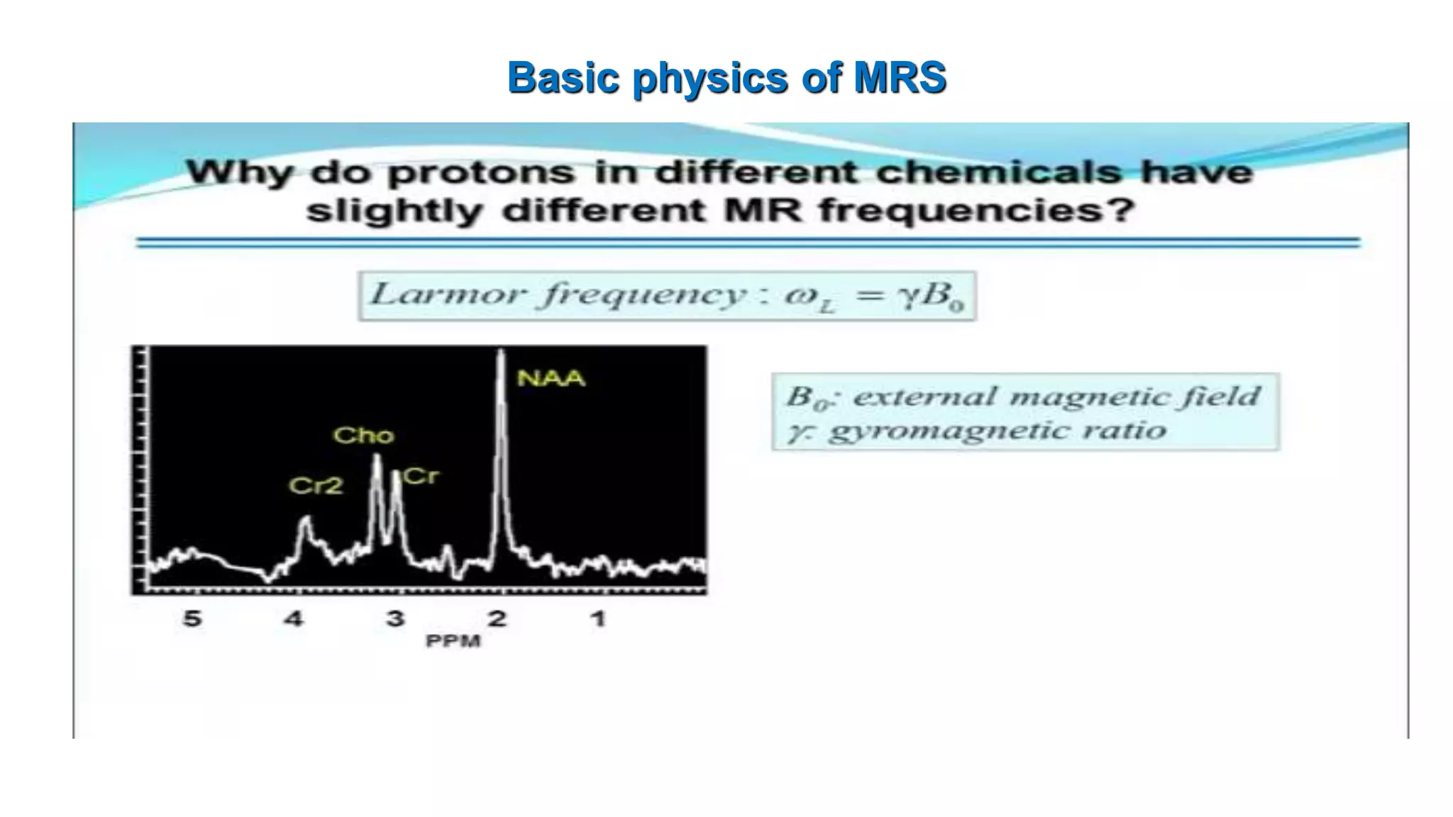 Basic physics of MRS
 