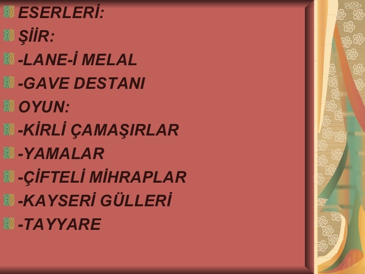 Tanzimat Ve Serveti Funun Edebiyati Ders Sunusu
