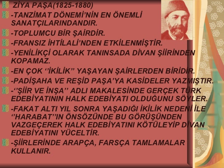 Tanzimat Ve Serveti Funun Edebiyati Ders Sunusu