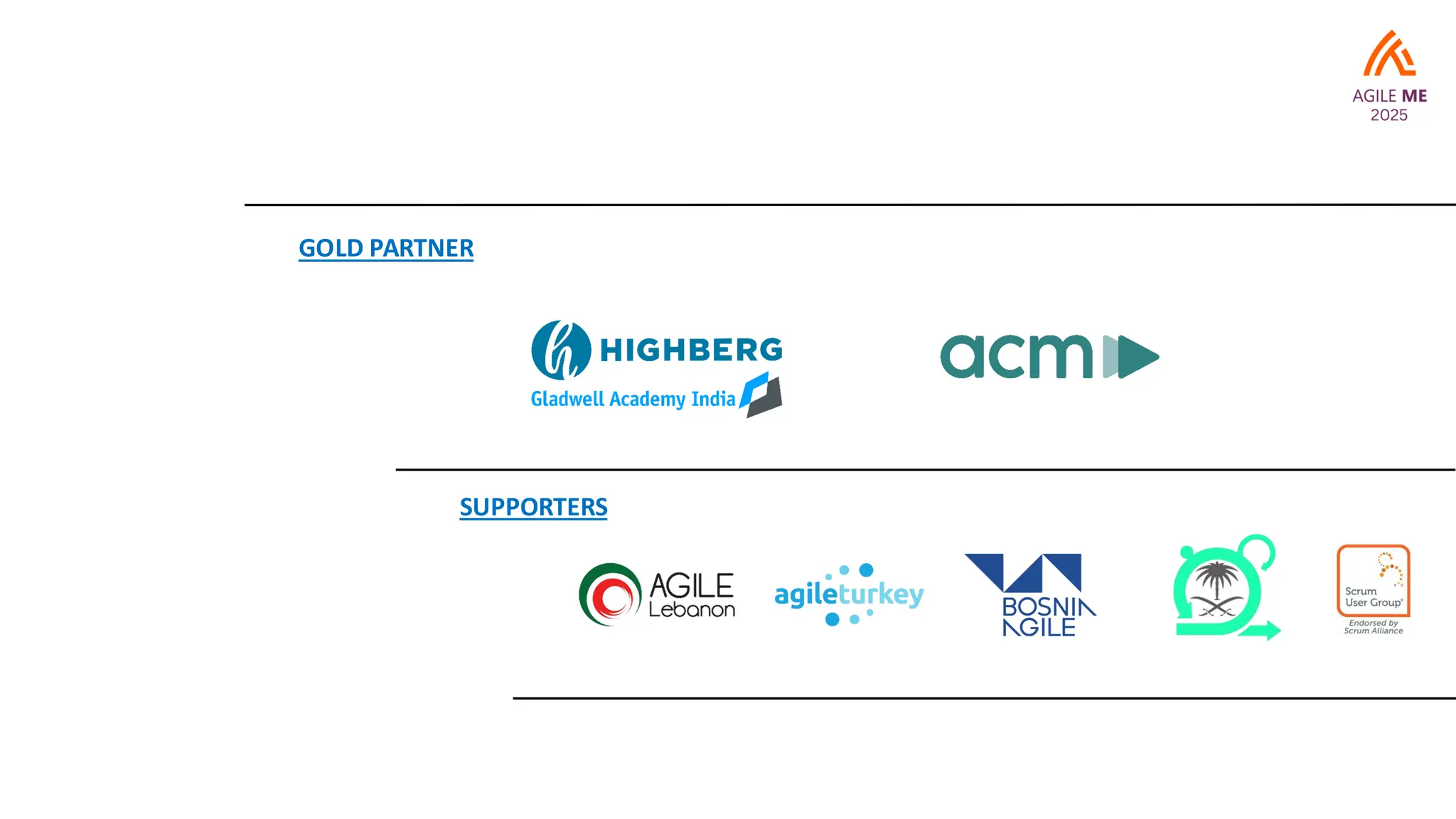 SUPPORTERS
GOLD PARTNER
 