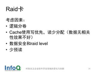 Raid
أ
? ߼־
? Cacheʹдȣٷ䣨
  Чã
? ݰȫraid level
? Ԥ



        ʱ̹ע˾ı仯봴   20
 