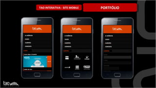 PORTFÓLIO TAO INTERATIVA - SITE MOBILE 
