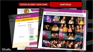 PORTFÓLIO FESTIVAL DE VERÃO - SOCIAL GAME 