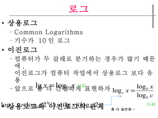 ?? ???? Common Logarithms ???  10 ? ?? ???? ???? ? ??? ???? ??? ?? ??? , ????? ??? ???? ???? ?? ?? ??? ? ? ???? ???? ????? ????? ?? (13) (14) ? ? ??? 