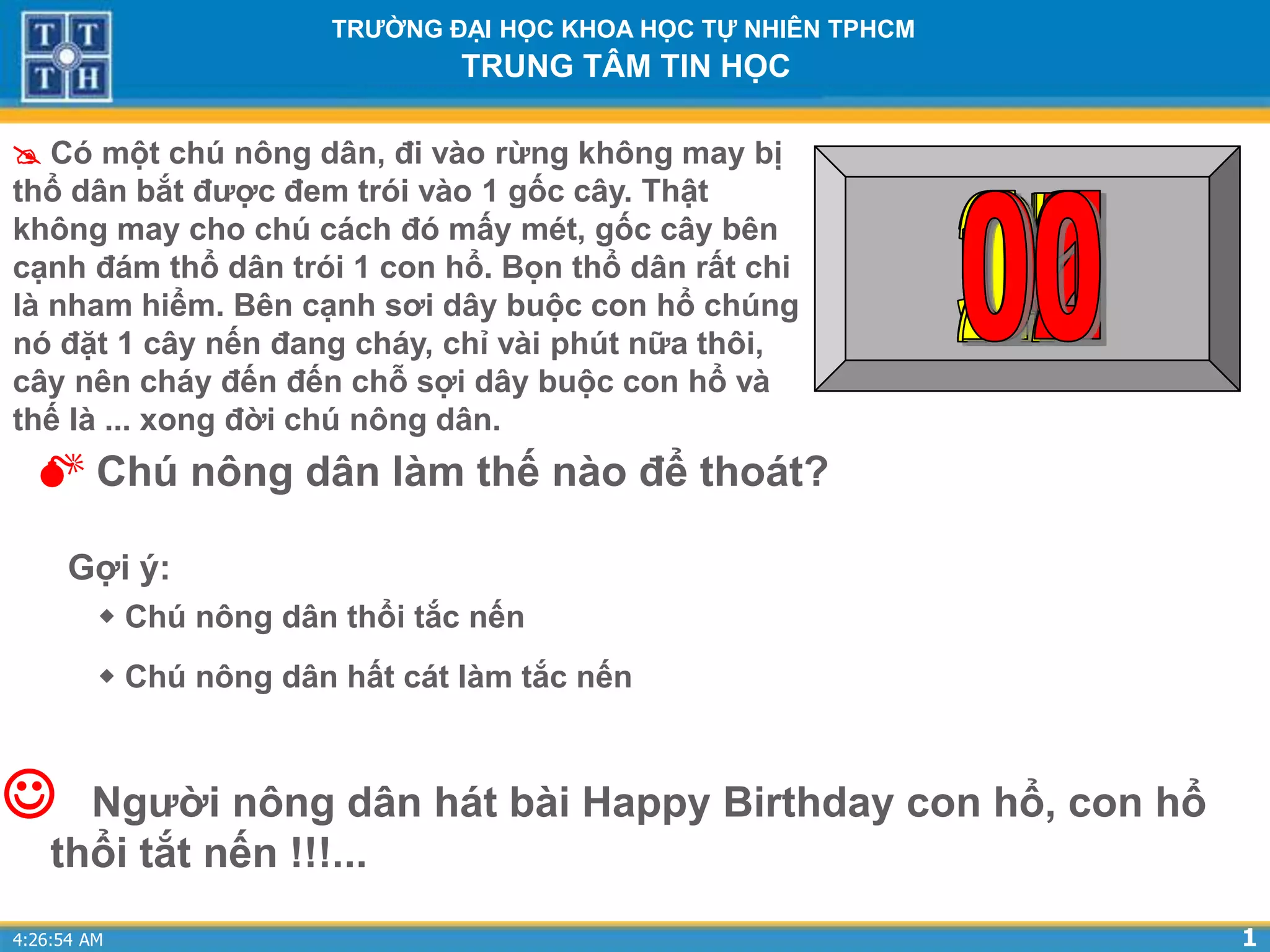 Tao dong ho dem nguoc | PPTX