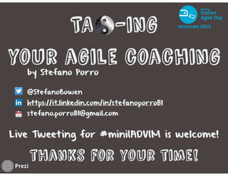 TAO-ing your Agile Coaching