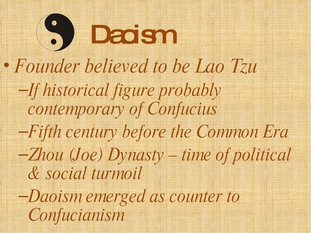 Taoism Christianity Ppt