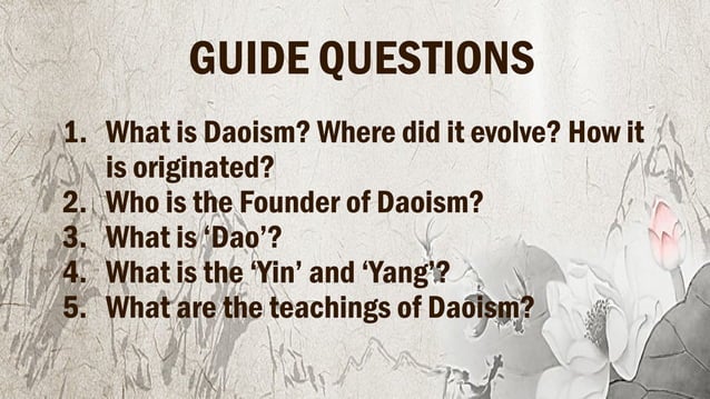 Powerpoint About Taoism Daosim Origins Pptx