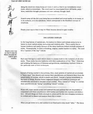 Tao of Jeet Kune Do - Bruce Lee