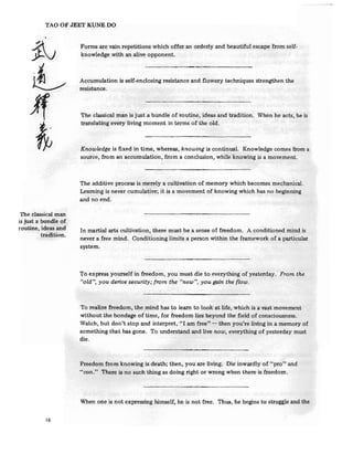 Tao of Jeet Kune Do - Bruce Lee