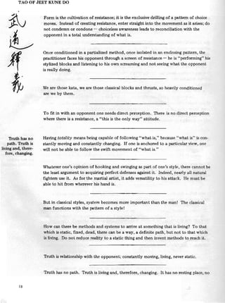 Tao of Jeet Kune Do - Bruce Lee
