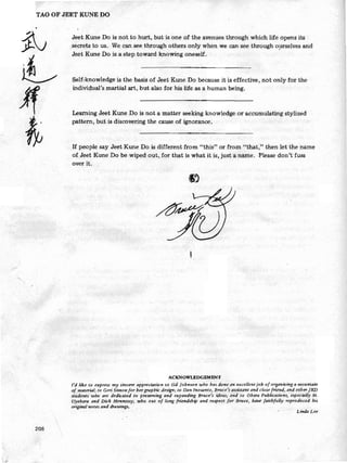 Tao of Jeet Kune Do - Bruce Lee