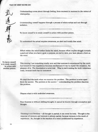 Tao of Jeet Kune Do - Bruce Lee