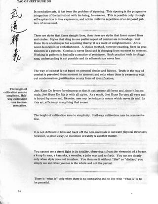 Tao of Jeet Kune Do - Bruce Lee