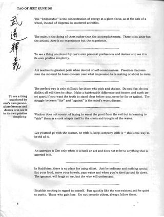 Tao of Jeet Kune Do - Bruce Lee