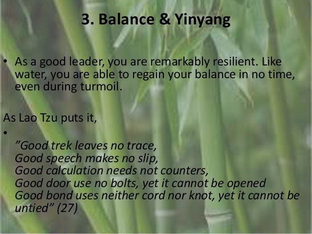 Tao of leadership
