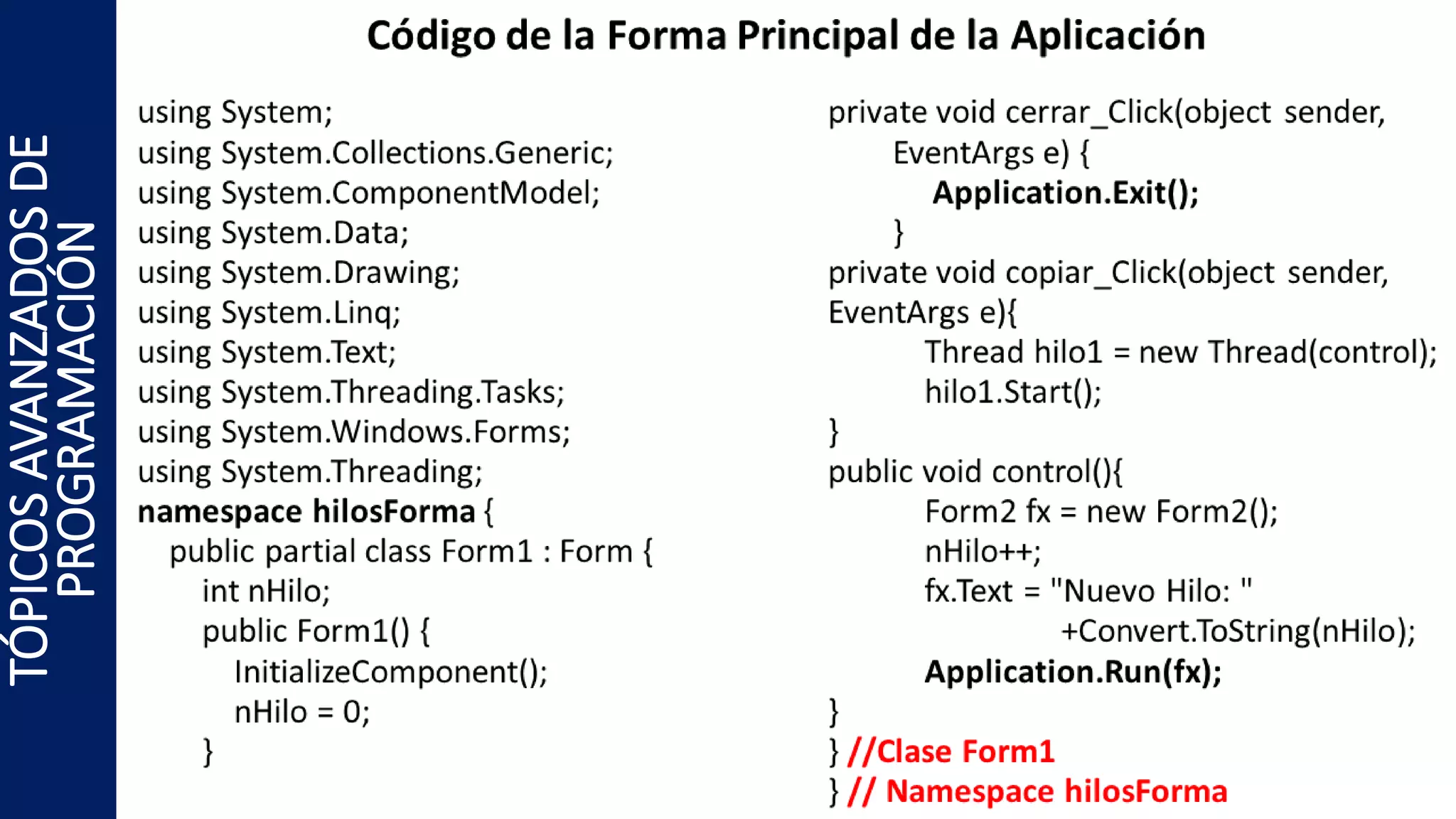 TÓPICOSAVANZADOSDE
PROGRAMACIÓN
 