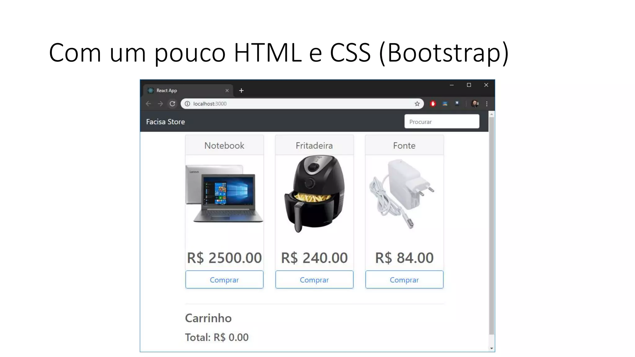 Com um pouco HTML e CSS (Bootstrap)
 