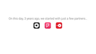 On this day, 3 years ago, we started with just a few partners…
 