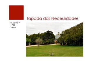 Tapada das Necessidades
D. João V
1742
10 ha
 