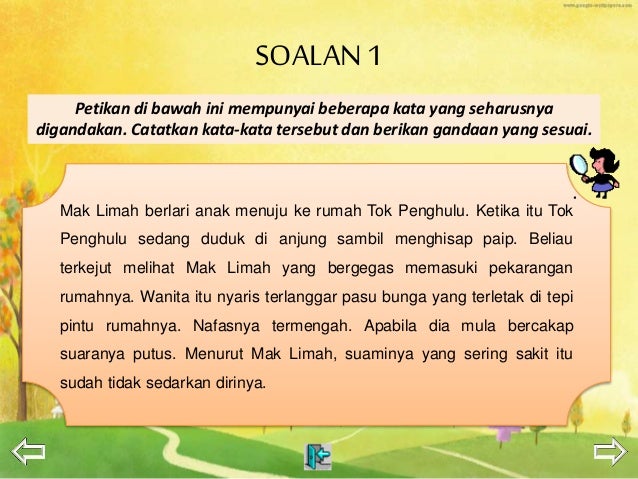 Contoh Soalan Isi Tempat Kosong - Tersoal q