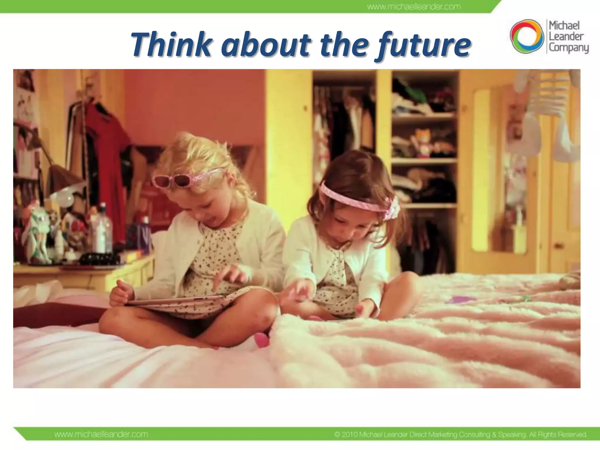 Think about the future

 