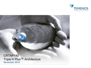 November 2014
CRTAP140
Triple’A PlusTM Architecture
 