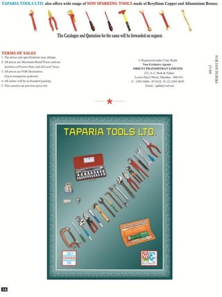 Central Motors - Taparia Pricelist