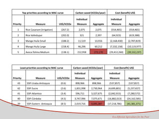Tapasco Economic analysis of mitigation alternatives july 2012