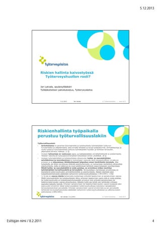 Tapaturman Ja Sairastumisen Vaara Kaivosty ss PDF
